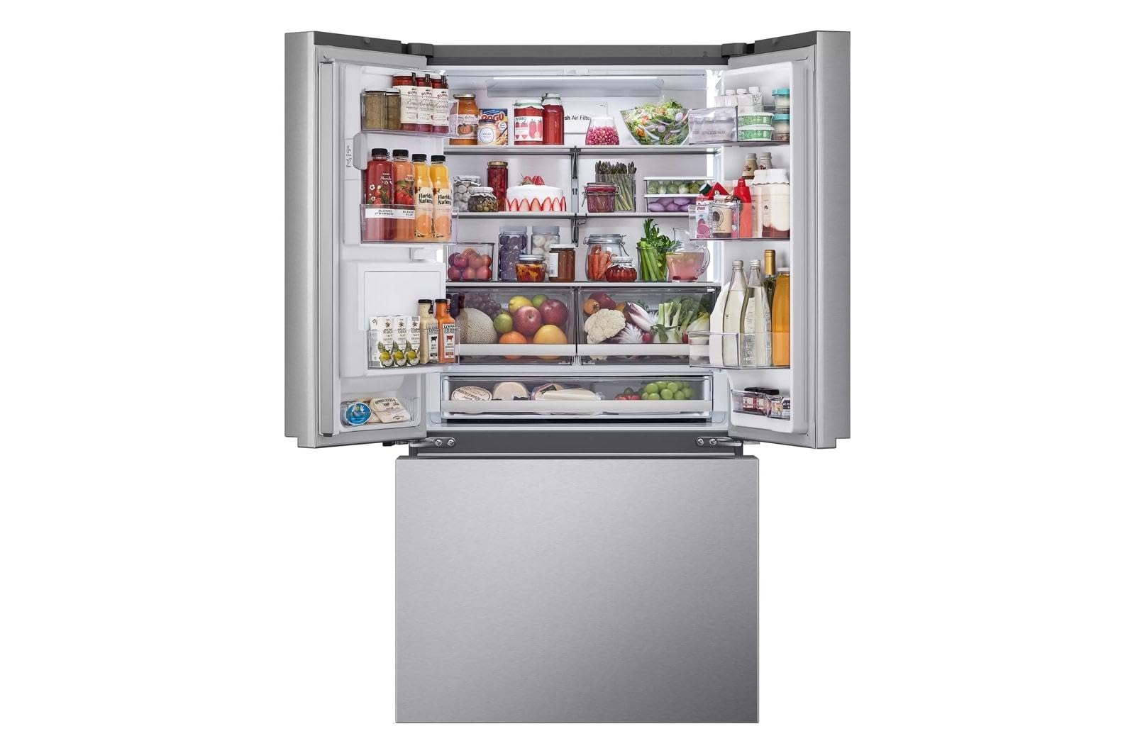 LG LRYXC2606S 25.5 Cu. Ft. Stainless Steel French Door Counter Depth Smart Refrigerator