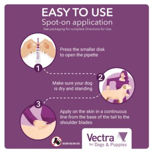 Vectra® for Dogs & Puppies Flea Treatment & Prevention for Extra Small Dogs (2.5 – 10 lbs.) 3-Month Supply