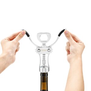 shengshi Wine Opener Zinc Alloy Premium Wing Corkscrew Wine Bottle Opener With Multifunctional Bottles Opener