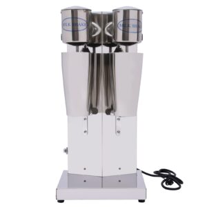 Milkshake Maker, Commercial Stainless Steel Milk Shaking Machine With Double Head Drink Mixer, 110V 180W Electric Milkshake Maker With 2Pcs 800ml Cups, Household Milk Shaker For Making Drinks