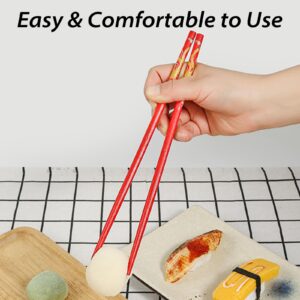 10 Pairs Bamboo Chopsticks Reusable For Wedding Party Ceremony, 24cm/9.45inch Chinese Natural Non-slip Chopsticks Dishwasher Safe, Lightweight Chopstick Set, "双喜”