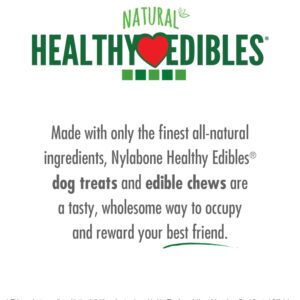 Nylabone Healthy Edibles Natural Dog Chews Long Lasting Ham, Bacon, & Venison Flavor Treats for Dogs, Medium (5 Count)