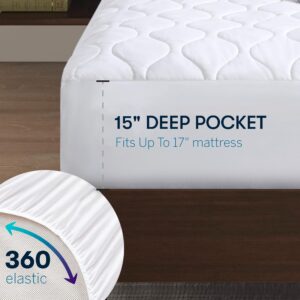 Serta Heated Mattress Pad Twin XL - Deep Pocket, 10 Heat Settings, Auto Shut Off, ETL Certified, Machine Washable, White