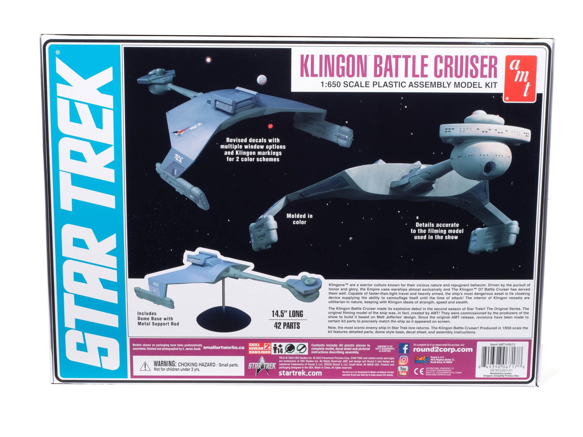 AMT Star Trek: The Original Series Klingon Battle Cruiser 1:650 Scale Model Kit