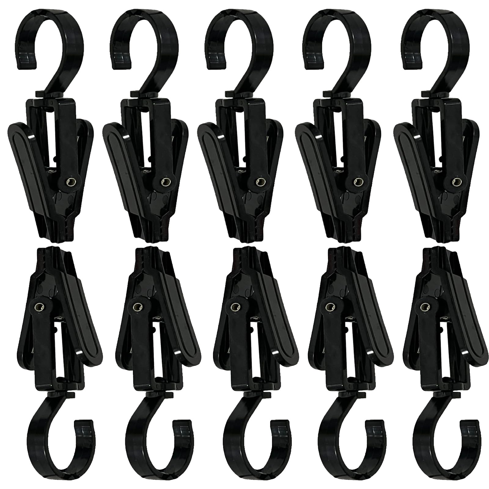 Pmsanzay 10 Pack Large Lights Clips Hooks,RV Trailer Party Light Holder, Camper Awning Lights Hanger for Tent Photo Display Indoor Outdoor Decoration Holiday Party Decor