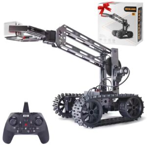 VANLINNY Robot Kit,Science Projects for Kids Ages 8-12,Cool Electronic Robotic Arm for Boys & Girls to Learn Programming/Techology,Educational Toy Building Kits for Beginners,Xmas Birthday Gift.