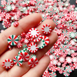 EHOPE Fake Sprinkles Fake Christmas Sprinkles Polymer Clay Sprinkles Polymer Sprinkles Christmas Polymer Clay Slices Fake Candy Sprinkles for Nail Art DIY Crafts Cake Phone（Christmas-90g-9 Styles）