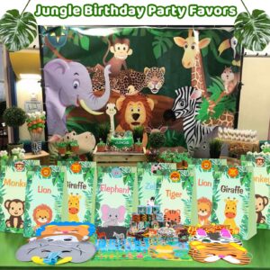 Mepmela Safari Party Favors, 134PCS Jungle Party Favors Birthday Party Supplies - Wild Animals Party Favors for Kids Birthday, Baby Shower, Jungle Safari Party Decorations, Goodie Bag Stuffers