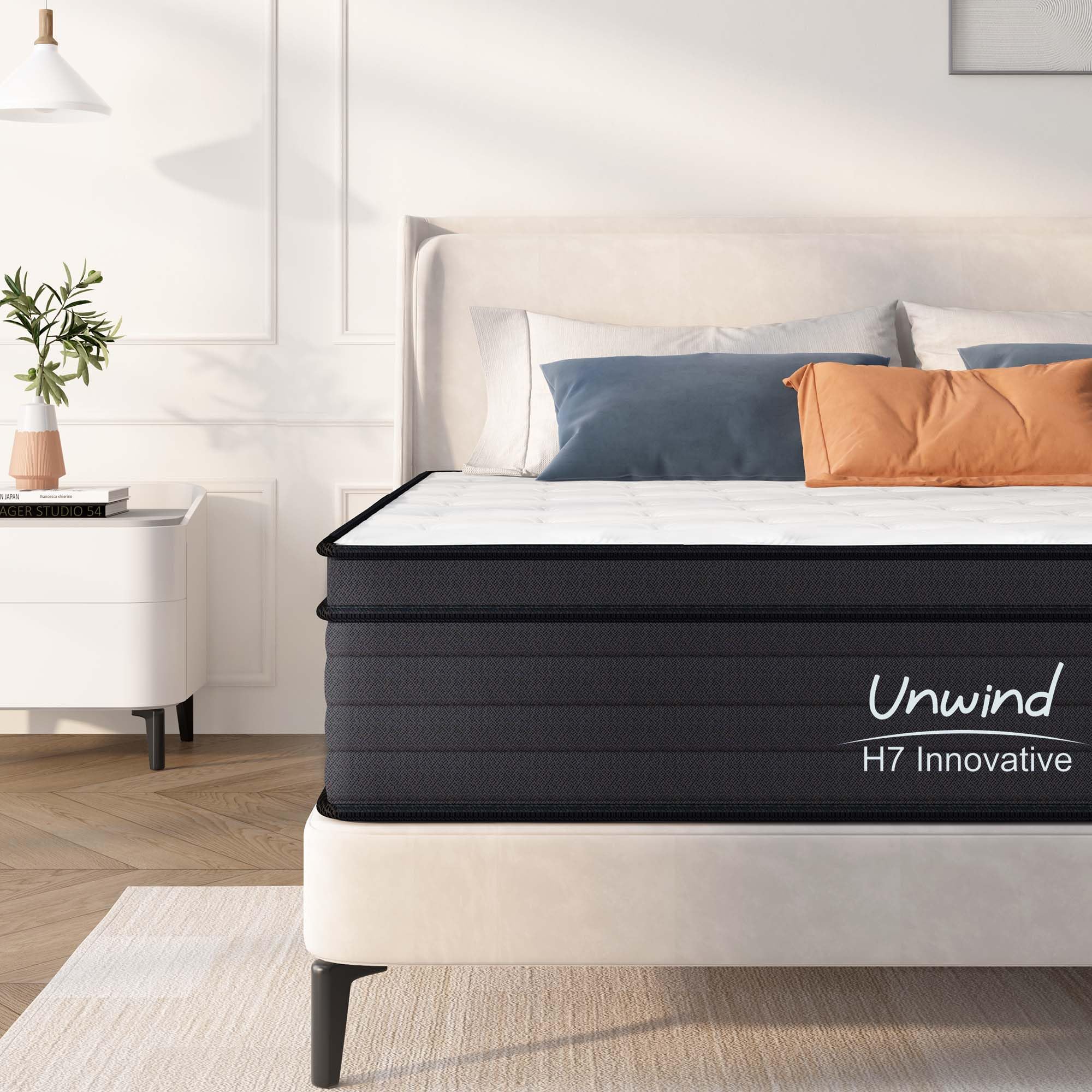 Mattress Queen Size,10 Inch Queen Mattress in a Box With Gel Memory Foam,Queen Mattress Individually Pocketed Innerspring,Medium Firm for Pressure Relief,Back Pain Relief,120 Nights Risk-Free Trial