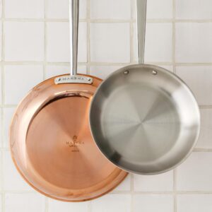 Martha Stewart Martha 8" Stainless Steel Saute Fry Pan - Copper Exterior/Satin Interior