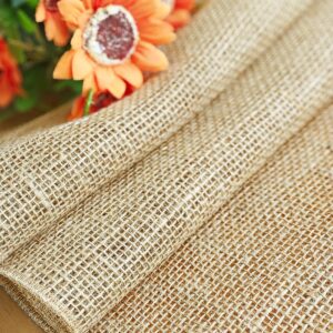 Letjolt Burlap Table Runner 72 Inches Farmhouse Thanksgiving Table Runner Jute Table Runner Christmas Table Decor Jute Woven Fabric