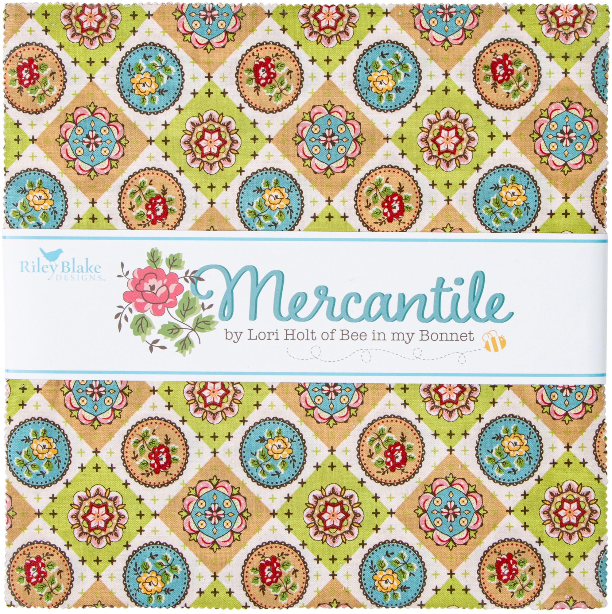 Lori Holt Mercantile 10" Stacker 42 10-inch Squares Layer Cake Riley Blake Designs 10-14380-42