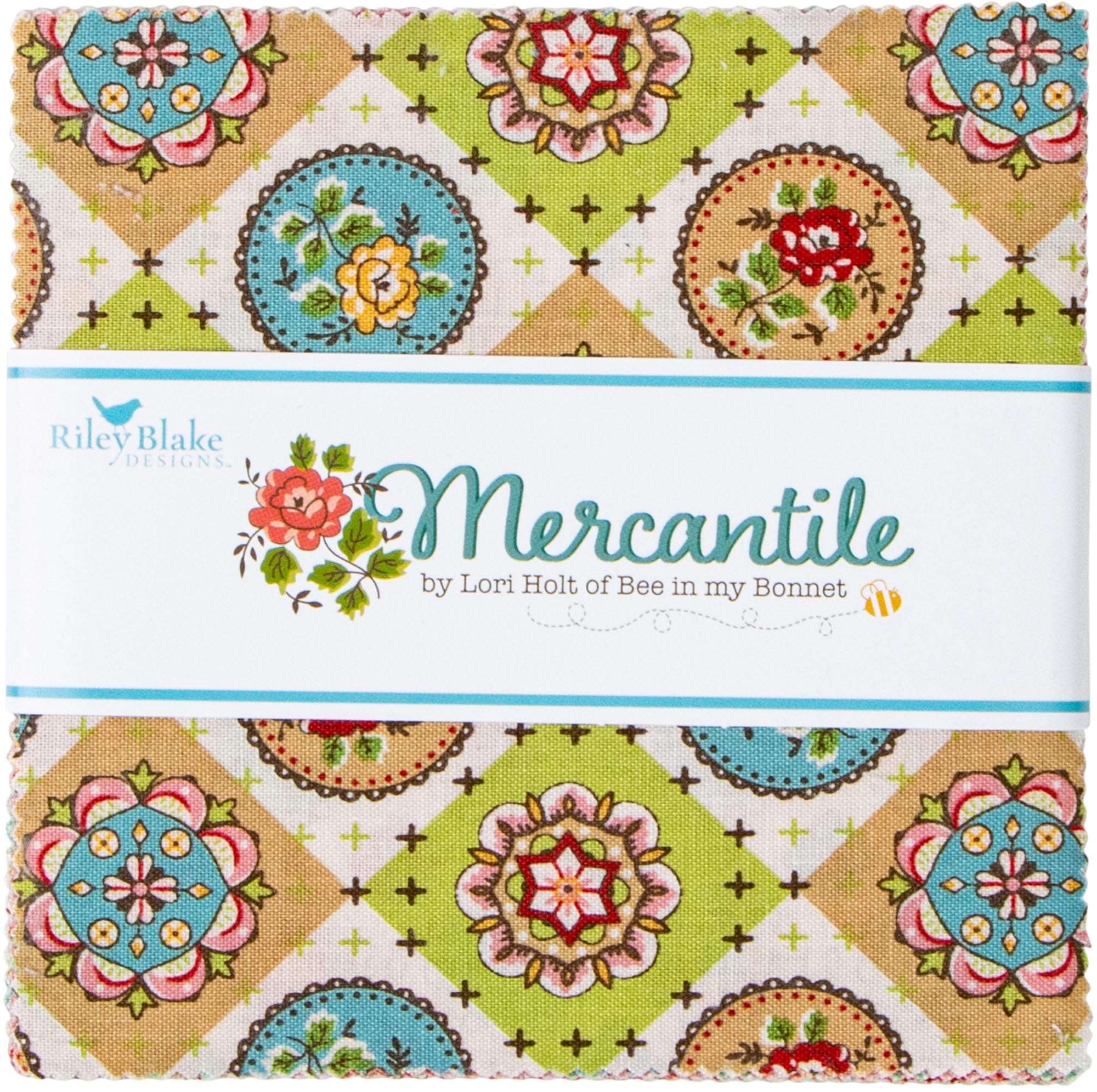 Lori Holt Mercantile 5" Stacker 42 5-inch Squares Charm Pack Riley Blake Designs 5-14380-42