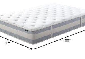 ZINUS 12 Inch Cooling Comfort Support Hybrid Mattress [New Version], Queen, Fiberglass Free, Medium Plush, Cooling Motion Isolation, Certified Safe Foams & Fabric, Mattress in A Box