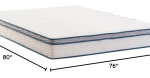 ZINUS 8 Inch Spring Sensation Hybrid Mattress [New Version], King, Fiberglass Free, Medium Firmness, Durable Support, Certified Safe Foams & Fabric, Mattress in A Box