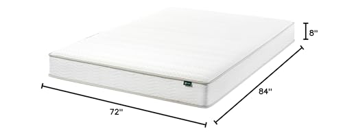 ZINUS 8 Inch Foam and Spring Hybrid Mattress [New Version], California King, Fiberglass Free, Medium Firmness, Durable Support, Certified Safe Foams & Fabric, Mattress in A Box