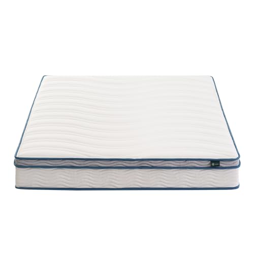 ZINUS 8 Inch Spring Sensation Hybrid Mattress [New Version], Full, Fiberglass Free, Medium Firmness, Durable Support, Certified Safe Foams & Fabric, Mattress in A Box