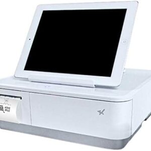 Star mPOP POP10 CI-F White with USB-C lighning Integrated Receipt Printer and mPOP Cash Drawer with Tablet Stand