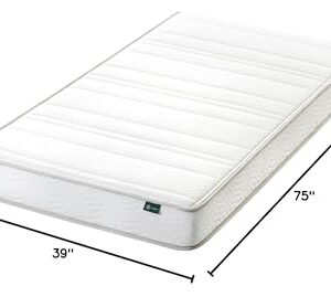 ZINUS 6 Inch Foam and Spring Hybrid Mattress, 2 Pack [New Version], Twin, Fiberglass Free, Bunk Bed Compatible, Durable Support, Certified Safe Foams & Fabric, Mattress in A Box