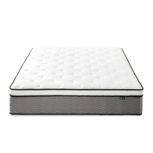 ZINUS 12 Inch True Support Hybrid Mattress [New Version], Full, Fiberglass Free, Medium Feel, Motion Isolation, Certified Safe Foams & Fabric, Mattress in A Box