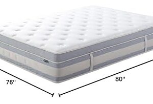 ZINUS 14 Inch Cooling Comfort Support Hybrid Mattress [New Version], King, Fiberglass Free, Medium Plush, Cooling Motion Isolation, Certified Safe Foams & Fabric, Mattress in A Box