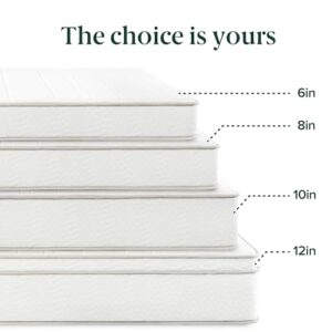 ZINUS 6 Inch Foam and Spring Hybrid Mattress [New Version], Twin, Fiberglass Free, Medium Firmness, Durable Support, Certified Safe Foams & Fabric, Mattress in A Box