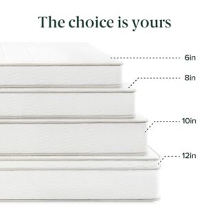 ZINUS 6 Inch Foam and Spring Hybrid Mattress, 2 Pack [New Version], Twin, Fiberglass Free, Bunk Bed Compatible, Durable Support, Certified Safe Foams & Fabric, Mattress in A Box