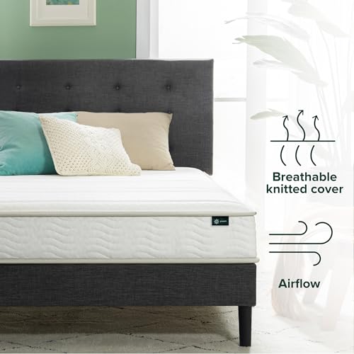 ZINUS 6 Inch Foam and Spring Hybrid Mattress [New Version], Twin XL, Fiberglass Free, Medium Firmness, Durable Support, Certified Safe Foams & Fabric, Mattress in A Box