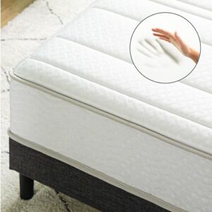 ZINUS 10 Inch Foam and Spring Hybrid Mattress [New Version], Full, Fiberglass Free, Medium Firmness, Durable Support, Certified Safe Foams & Fabric, Mattress in A Box