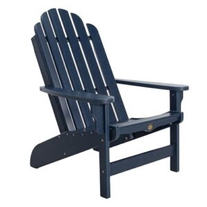 Original Pawleys Island Royal Blue Durawood Essentials Adirondack Chair, Eco-Friendly Durawood, Stainless Steel Hardware, Fit N Finish, Handcrafted in The Carolinas