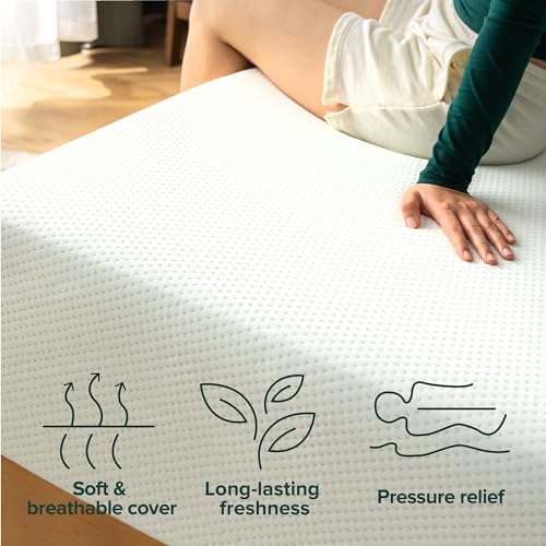 ZINUS 12 Inch Green Tea Memory Foam Mattress [New Version], California King, Fiberglass free, Medium Firm Feel, Zoned Pressure Relief, Certified Safe Foams & Fabric, Mattress in A Box