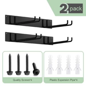 TTzycc Folding Chair Storage Rack for Chair Organization and Garage Wall Mount Storage, Garden Tool Rack Organizer (2 Pack)