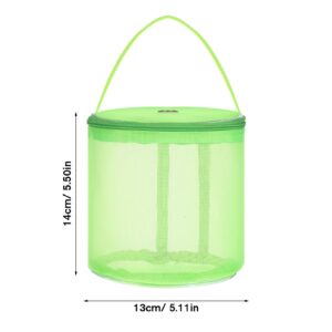 Ciieeo 2 Pcs Yarn Storage Bag Mesh Knitting Bag Portable Round Yarn Balls Organizer Yarn Wool Storage Bag for Sewing Accessories, Yarn Balls and Crochet Kits