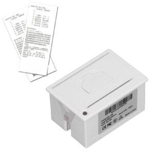 Thermal Receipt Printer 80mm USB Serial LAN Port, ESC POS Command Support Cash Drawer, Compact and Convenient