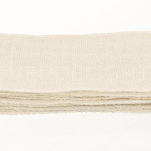 CleverDelights 6 Inch Ivory Burlap Squares - 12 Pack - Jute Burlap Fabric - Finished Edges - 6" x 6"