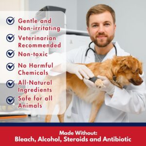 Wash-It Wound Wash for Dogs | Pet Wound Care for Dogs with Hypochlorous Acid to Clean Wounds, Cuts, Burns & Irritation & Prevents Infection | US-Made Dog Wound Care & Safe for All Animals (4oz)