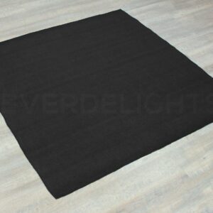 CleverDelights 48 Inch Black Burlap Square - Jute Burlap Fabric - Finished Edges - 48" x 48"