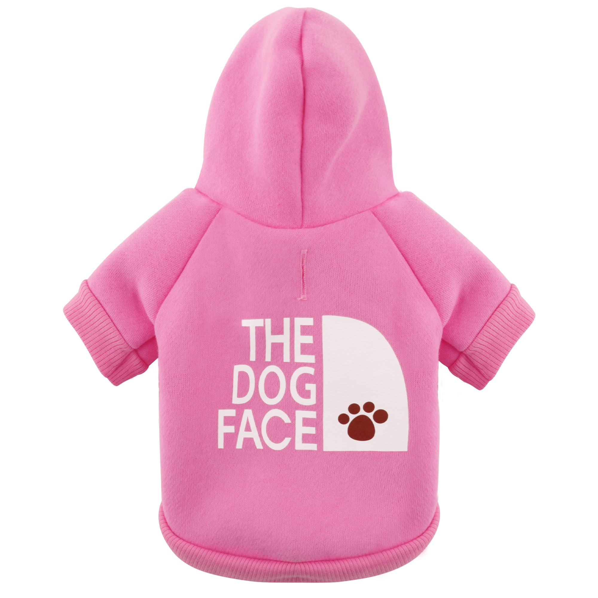 Paiaite Pink Chihuahua Dog Hoodie: Keep Your Pup Warm and Stylish with a 'The Dog Face' Printed Sweatshirt, Pet Clothes, and Sweater Coat All in One Perfect for Winter and Cool Summer Nights! Pink M