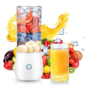 portable mini blender,personal blender for shakes and smoothies,fresh juice portable blender with usb rechargeble,cordless 15 oz mini fruit juice mixer for travel,camping,gym,office