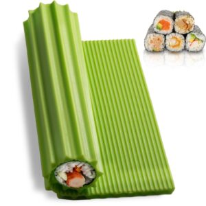 shofilt sushi making kit, premium silicone sushi mat sushi rolling mat for beginner sushi kids 8.6 x 7.8 inch