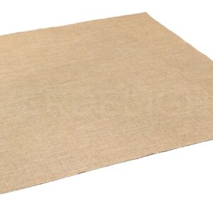 CleverDelights 48 Inch Burlap Square - Premium Jute Burlap Fabric - Finished Edges - 48" x 48"