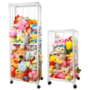 raifenc stuffed animal zoo storage box, suitable as a kindergarten birthday gift, can also be used as a stuffed animal cage and a stuffed animal jail, suitable for bedrooms and children's playroom