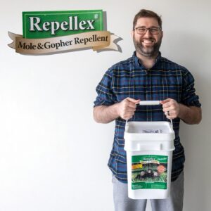 Repellex 10545-SCP Mole/Gopher Repellent 24 lb. with Scoop Granule, Black