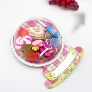 Alinacutle 20PC Half Ball Clear Plastic Candy Dome Candy Holders Chocolate Holder Money Holder Card Shaker Cards Transparent Plastic Blister Clamshell Packing Covers for DIY Gift Box