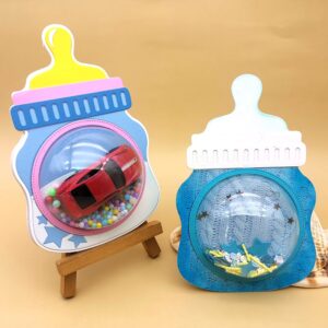 Alinacutle 20PC Half Ball Clear Plastic Candy Dome Candy Holders Chocolate Holder Money Holder Card Shaker Cards Transparent Plastic Blister Clamshell Packing Covers for DIY Gift Box