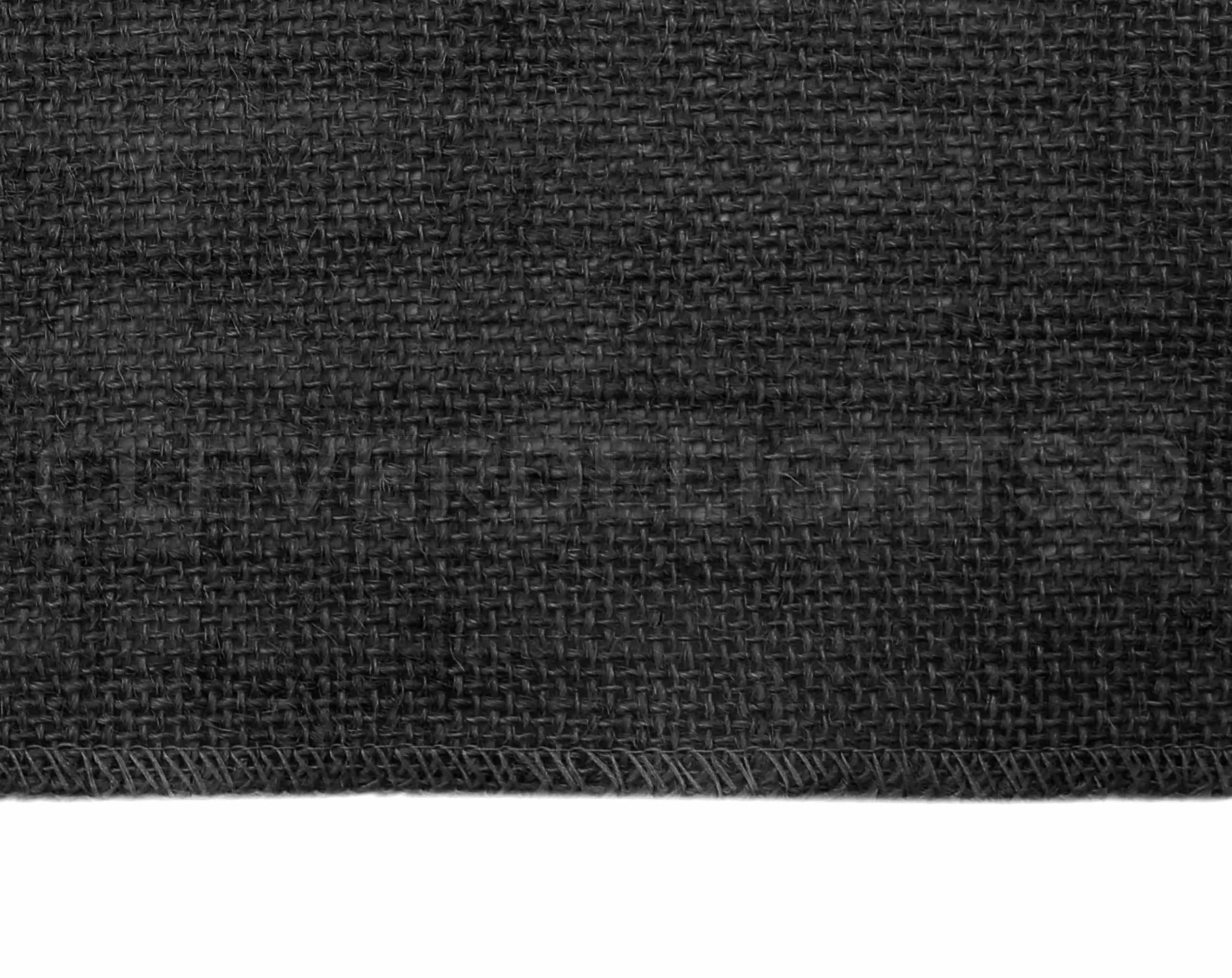 CleverDelights 48 Inch Black Burlap Square - Jute Burlap Fabric - Finished Edges - 48" x 48"