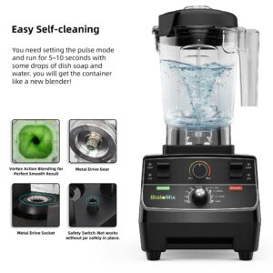 Biolomix Professional Smoothie Blender, Countertop Blender,Commercial Blender 2200W High Power with 68oz Pitcher, Smart Presets,blenders for kitchen for Ice, Soup,Frozen Dessert With 1 Juice Bottle