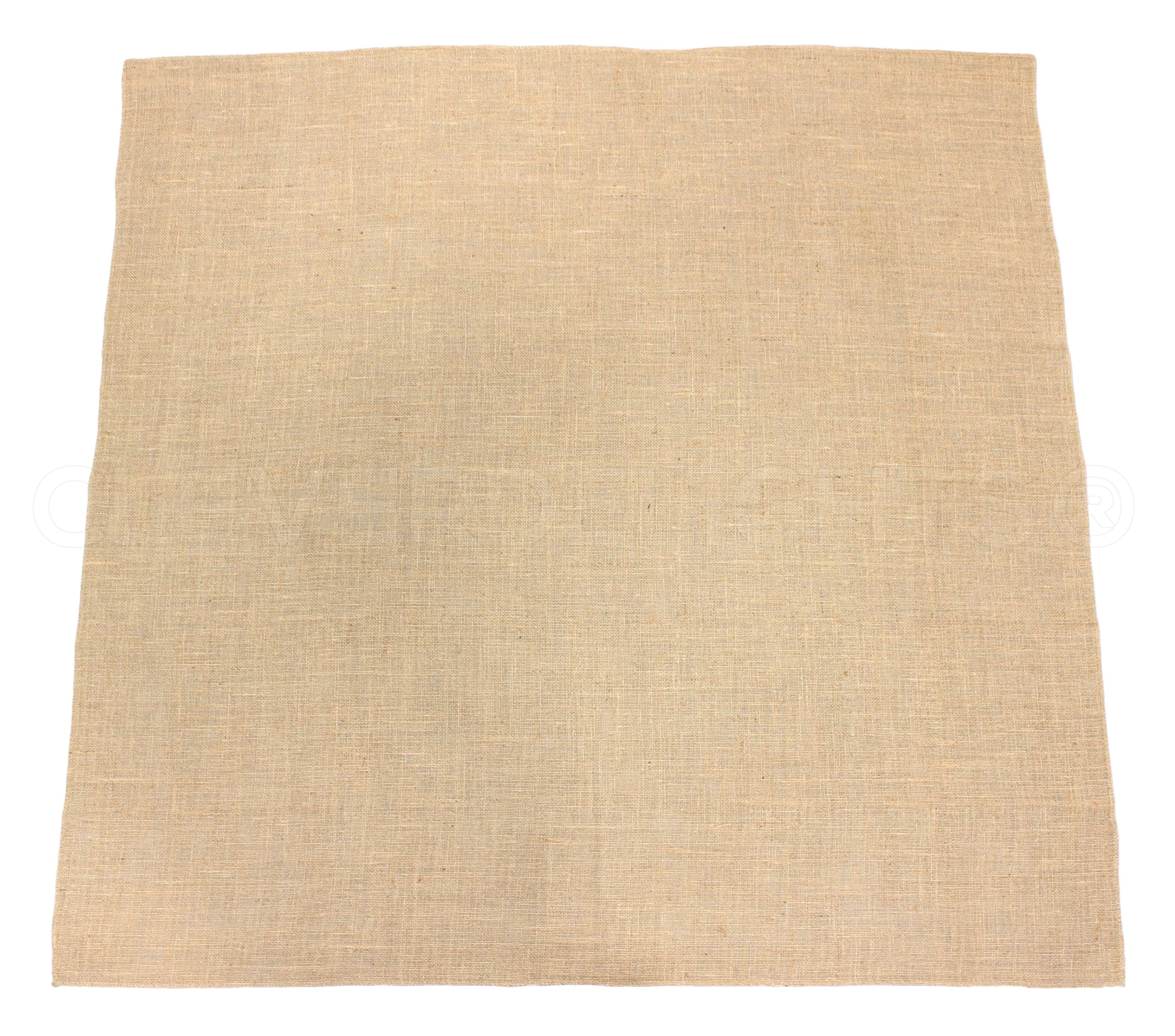 CleverDelights 48 Inch Burlap Square - Premium Jute Burlap Fabric - Finished Edges - 48" x 48"