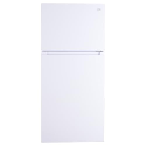 Kenmore 30 in. 18.1 cu. ft. Capacity Refrigerator/Freezer with Adjustable Glass Shelving, Humidity Control Crispers, Ice Maker, ENERGY STAR Certified, White