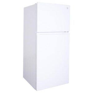 Kenmore 30 in. 18.1 cu. ft. Capacity Refrigerator/Freezer with Adjustable Glass Shelving, Humidity Control Crispers, Ice Maker, ENERGY STAR Certified, White